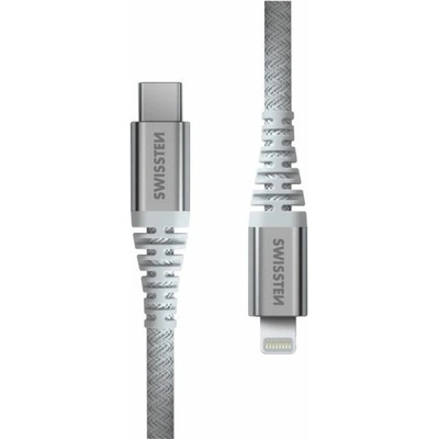 SWISSTEN Kevlar USB C / Lightning 1, 5 m Цвят: бял