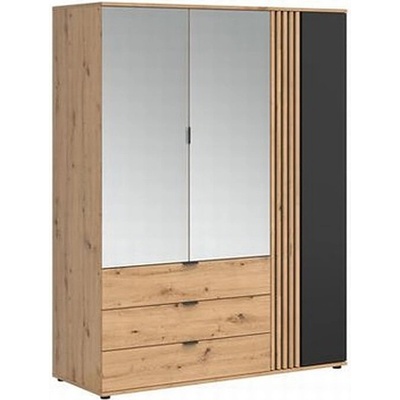 ЕВРОМАР Vabres SZF1D2M3S - гардероб с огледало и стил (007.008.0027)