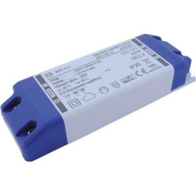 KPLED, Profesionální 20W napájecí zdroj NPV-20-12, 12V, kryté svorky, 5 let záruka