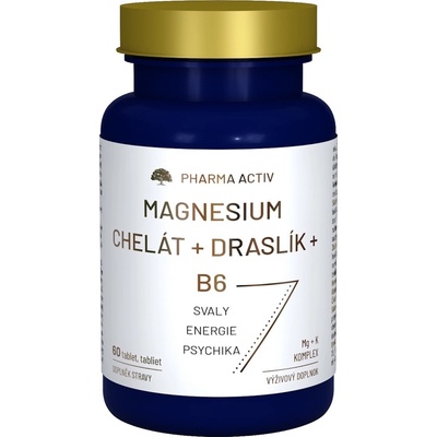 Pharma Activ Magnesium Chelát + Draslík + B6 60 tablet