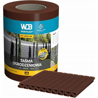WDB PLAST Krycia páska 19 cm x 35 m hnedá