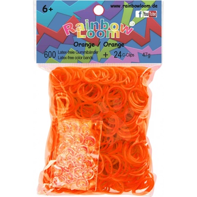 RAINBOW LOOM Original gumičky 600 kusov oranžové