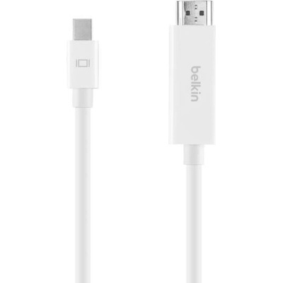 Belkin 4K Mini DisplayPort to HDMI Cable - кабел Mini DisplayPort към HDMI с поддръжка на 4К за MacBook, iMac и Mac mini (бял)