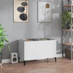 vidaXL Шкаф за грамофонни плочи бял 74, 5x38x48 см инженерно дърво (831965)