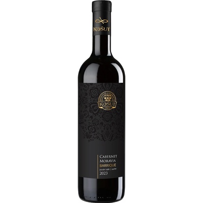 Rodinné vinařství Košut Cabernet Moravia Barrique pozdní sběr suché červené 2023 12,5% 0,75 l (holá láhev)