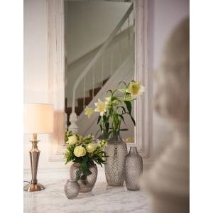 Leonardo Essenza Glass vase h 11cm grey POESIA - Leonardo