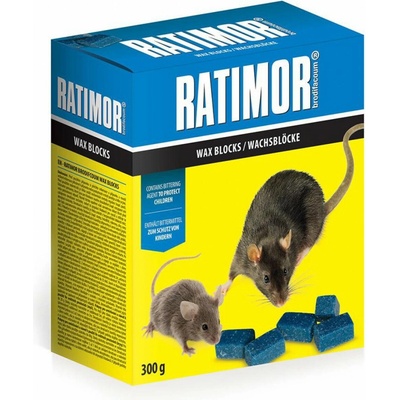 RATIMOR Brodifacoum fresh bait, na myši a potkany 150 g mäkká