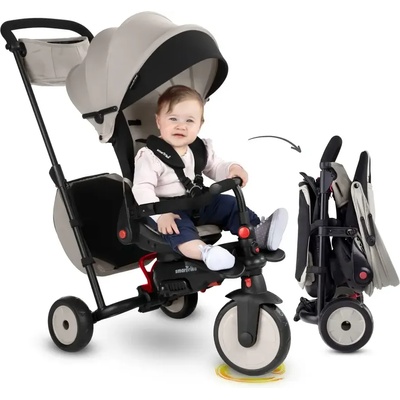 smarTrike Смарт Трайк - Сгъваема триколка str7 j, сив цвят 011085