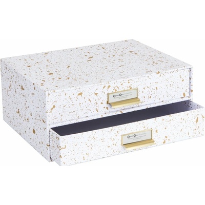 Bigso Birger Paper Laminate organizér zlatá/bílá