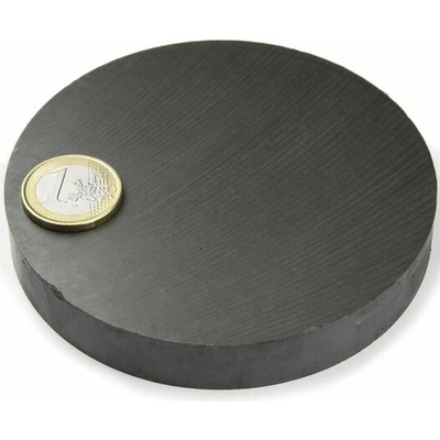 SOLLAU Feritový magnet válec D 100x15 mm, Ferit, Y35, bez povrchové úpravy