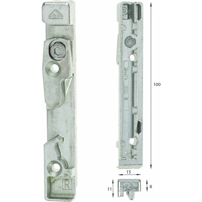 ROTO CENTRO protikus K650A32 na PVC Rehau Směr: pravý