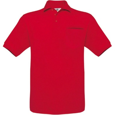 B&C pánska polokošeľa PU415 red