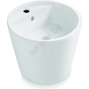 Bathco 4057 - Мивка за плот FLORENCIA Ø 42 см порцелан/бяла (BO0034)