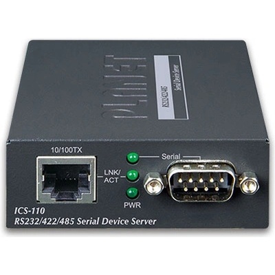 Planet - Тайван Planet ICS-110, 1 x DB9, 10/100, 5V, IPv4, IPv6, RFC2217, SNMP v2c, RFC 4443, 802.3u (ICS-110)