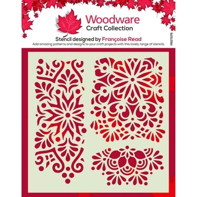 Woodware Plastová šablona 15x15cm mandaly č.1 – Zboží Dáma