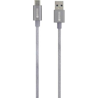 Skross SKCA0012A-C120CN USB 3.2 Gen1 USB-A zástrčka 1,2m sivý