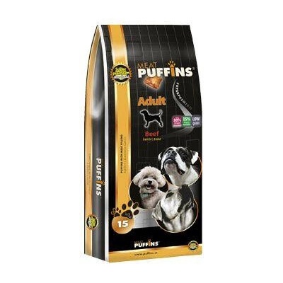 Puffins Dog Adult Beef 15 kg