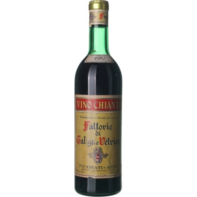 Fattorie Galiga e Vetrice Chianti suché červené 1967 0,75 l (holá láhev)