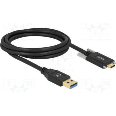 Delock 84019 USB A vidlice USB C vidlice 2m černý