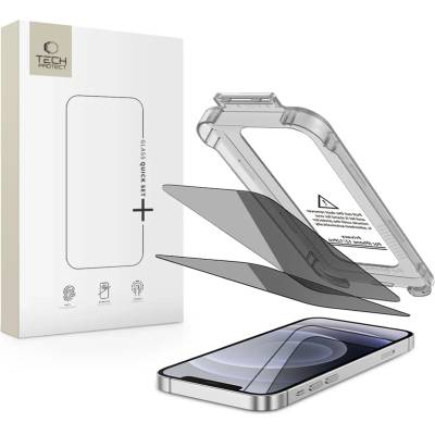 Tech-Protect QUICK SET SPY+ комплект от 2 матирани защитни стъкла за iPhone 12 / 12 Pro (privacy)