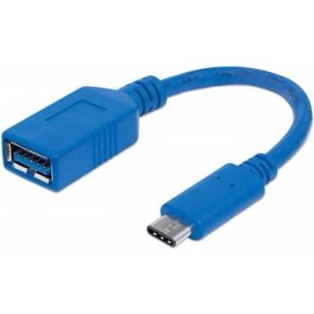 ICINTRACOM Адаптер MANHATTAN USB 3.2 Gen1 A - C F/M, 15cm, син 353540 (353540)
