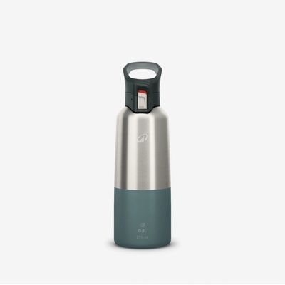 Quechua Antikorová termoflaša 800 ml popolavo zelená