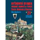 Knihy Erbovní mapa hradů, zámků a tvrzí Čech, Moravy a Slezska 21 - Mysliveček Milan