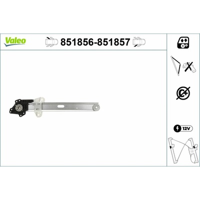 Mechanizmus zdvíhania okna VALEO 851856