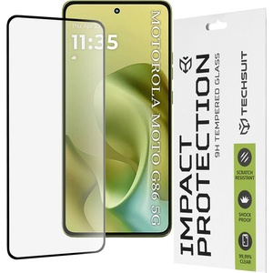 Techsuit Протектор за Motorola Moto G86 / Moto G86 Power - Techsuit - 111D Пълно покритие / Стъкло с пълно лепене - Черен
