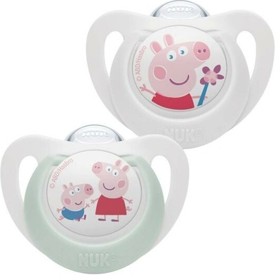 Nuk cumlík silikon Star Peppa Pig 2 ks 10176335