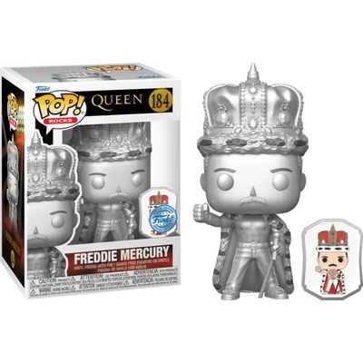Funko Pop! Rocks Freddie Mercury King w/pin exclusive special edition