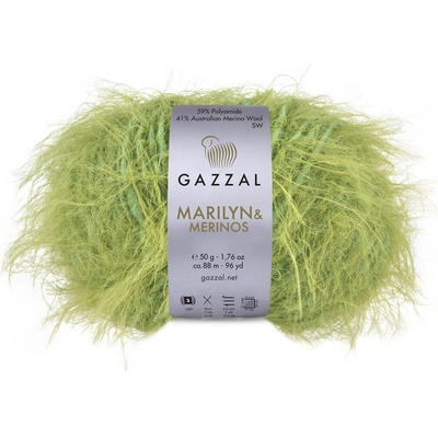 Gazzal Příze Marilyn & Merinos 8259 svěle zelená