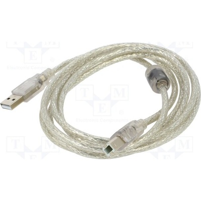 Lanberg CA-USBA-12CC-0018-TR USB 2.0, USB A vidlice,USB B vidlice, zlacený, 1,8m