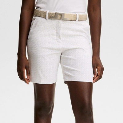 J.Lindeberg Ladies Gwen Printed Long Shorts Bias Bridge White Moonbeam