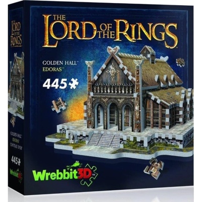 WREBBIT 3D puzzle Pán prstenů: Zlatá síň Edoras 445 ks