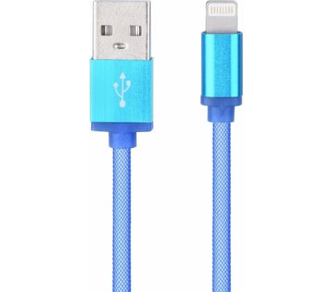 Lightning kabel 1m modrý