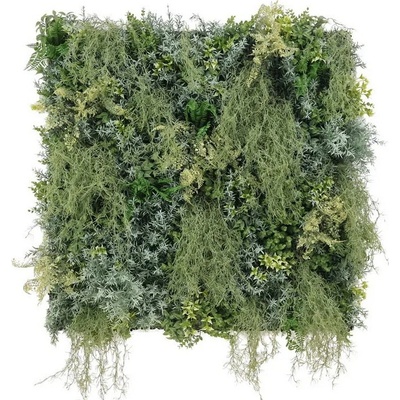 Umělá živá zelená stěna VIRGINIA FLORA, 100 x 100cm