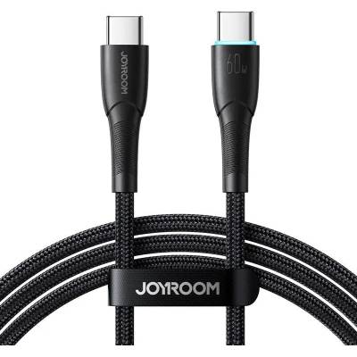 JOYROOM Кабел Joyroom SA32-CC3 Starry, USB-C към USB-C, 60W, 1m, черен (SA32-CC3 Black)