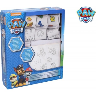 Wiky kreativita Tlapková patrola vybarvovací samolepky a tetování – Hledejceny.cz