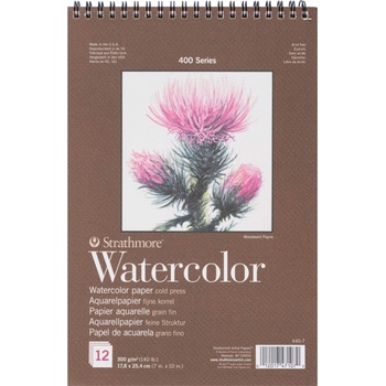 Strathmore Serie 400 Cold Press Watercolour Pad Скицник 12 25, 4 x 17, 8 cm 300 g (P440-7-4)