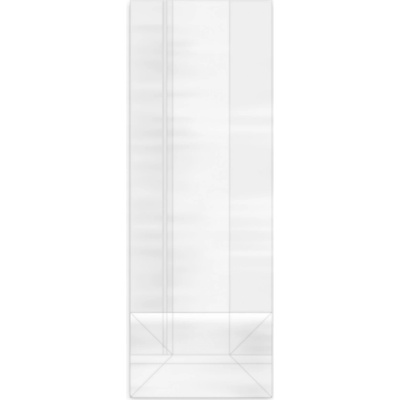 Celofánové sáčky s obdĺžnikovým dnom 10 + 6 × 28 cm 100 ks