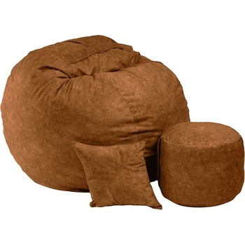 Image 1 of PUFRELAX Комплект Барбарон с табуретка за крака и декоративна възглавница 700л. King Size, Mecca, Перящ се калъф, Трансформира се в легло, Пълнеж с микс от мемори пяна и дунапрен, Гама Premium, 8938 (PUF-M-KOP-PT-MEC)