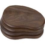 Ferm Living Дъски за сервиране Cairn тъмнокафяви 4 бр (1104266687)