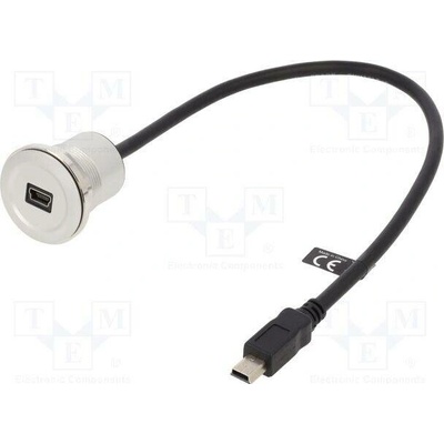 Delock 88186 USB 2.0 USB B mini zásuvka USB B mini vidlice 0,3m