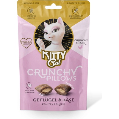 Kitty Cat Crunchy Pillows hydina a syr 60 g