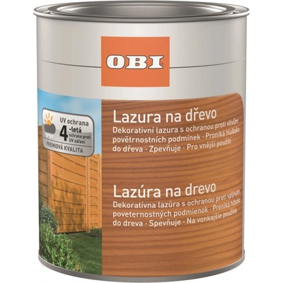 OBI Lazura na dřevo 2,5 l šedá