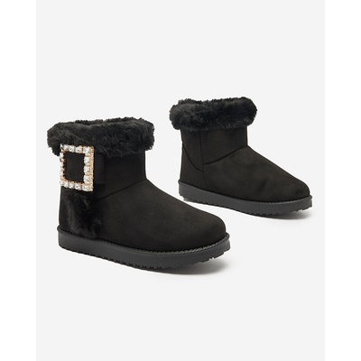 Resti Women's boots a'la snow boots with ornament Galaes čierne