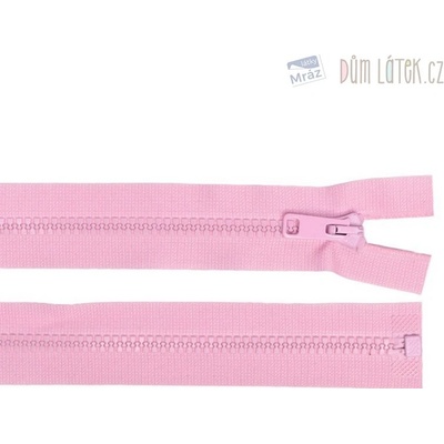 Zips kostený nedeliteľný růžový, dĺžka 16 cm