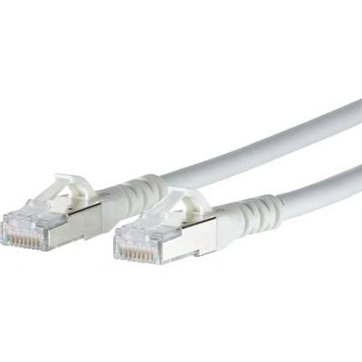 METZ CONNECT RJ45 Кабел за мрежова връзка, CAT 6A S/FTP [1x RJ45 щепсел - 1x RJ45 щепсел] 2 m, бял BTR Netcom (1308452088-E) (1308452088-E)