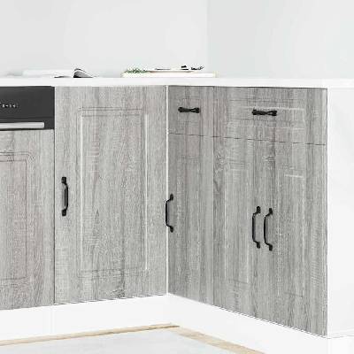 vidaXL Кухненски шкаф, "Kalmar", сив сонома, инженерно дърво (854324)